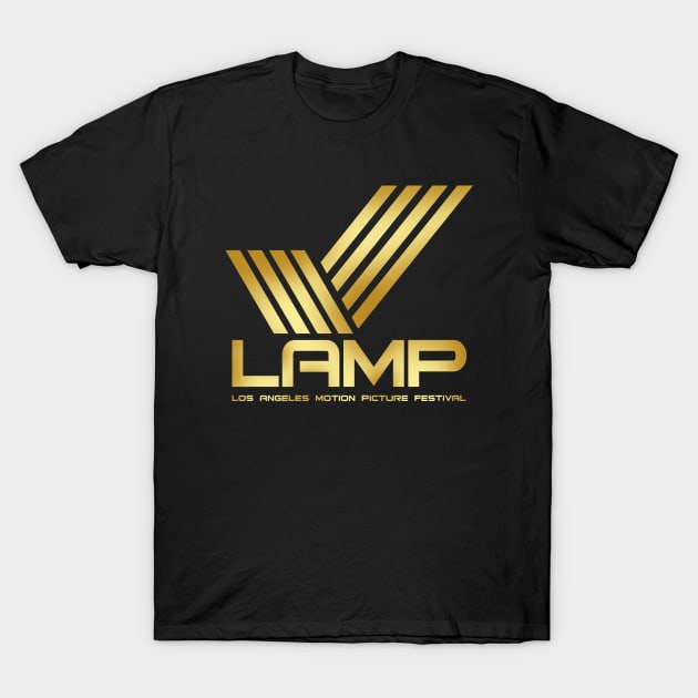 LAMP Gold Logo T-Shirt by Los Angeles Motion Picture Festival